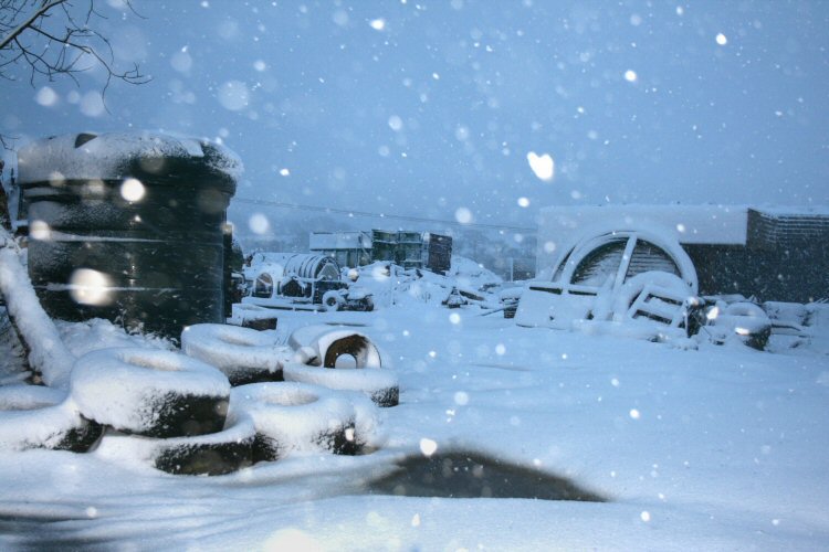 Snowbound farm