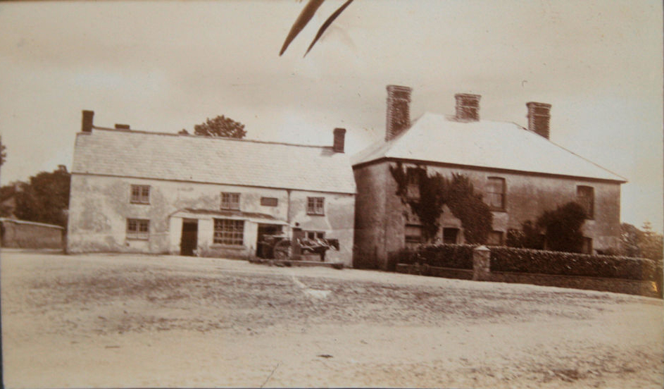 Tyrella House and The Lawn, The Square, Shebbear. circa 1920